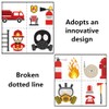 10 Pcs Fire Fake Tattoo Firefighter Temporary Tattoos Waterproof Firetruck