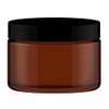 Empty Brown Glass Jar with Lid 500 ml
