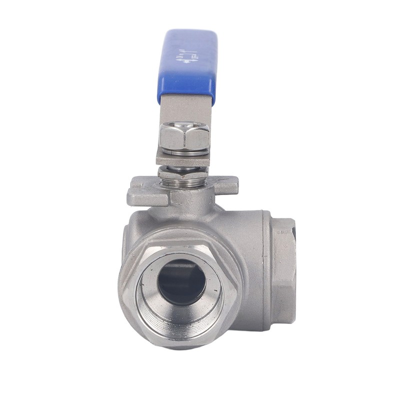 3 Way Ball Valve 1in 304 Stainless Steel Female T