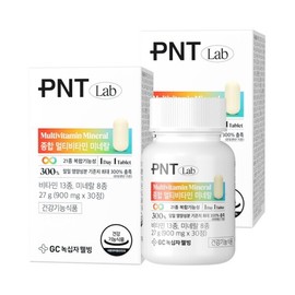 Green Cross Wellbeing GC PNT Comprehensive Multivitamin Mineral 30 Tablets (2 Boxes) / 녹십자웰빙 GC PNT 종합 멀티비타민 미네랄 30정 2박스
