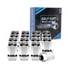 Shu-Ran Golf Cart Wheel Lug Nuts Chrome Standard 1/2"-20 for