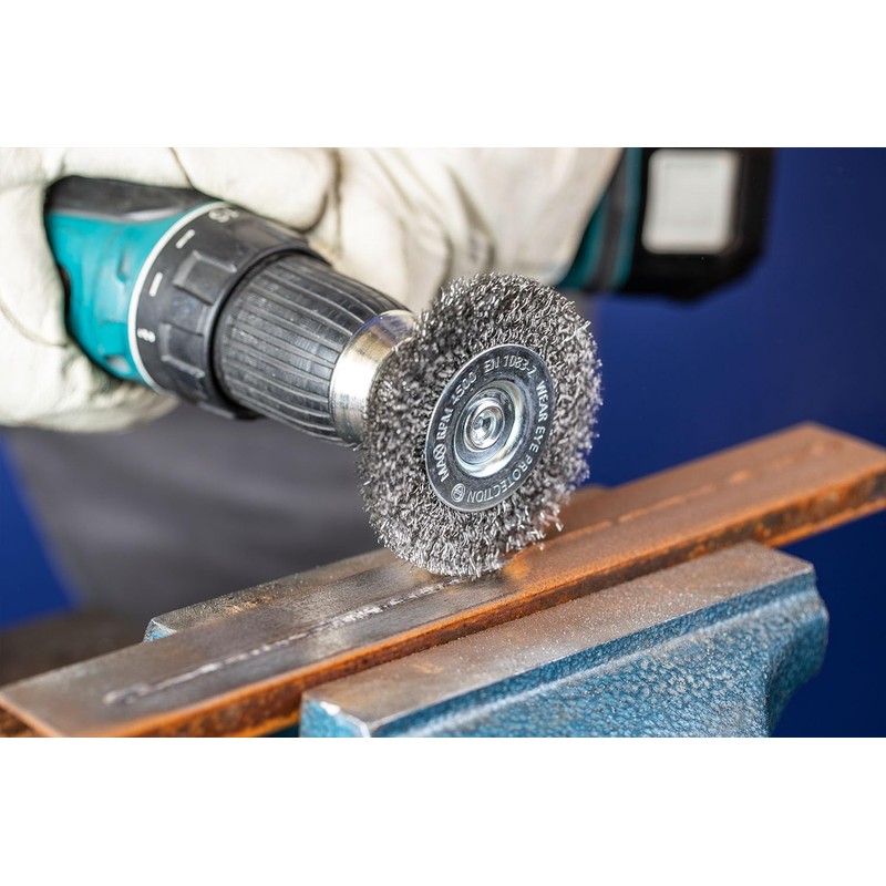 PFERD Round Brush Untwisted RBU | Diameter 100 mm Shaft