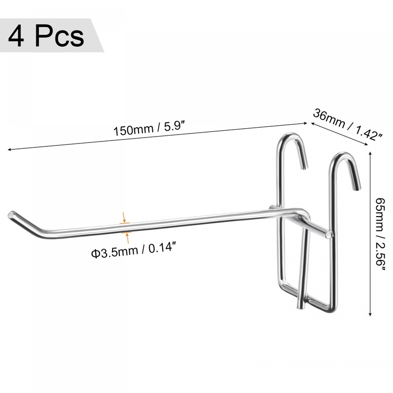 sourcing map Grid Wall Display Hooks Store Garage Storage Wall