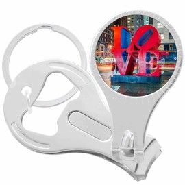 New York City Love Red Nail Clippers Plus Bottle Opener Keychain
