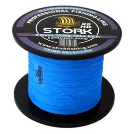 Stork HDx8, 8-Way Braided Premium Fishing Line 600 m (Blue, 50 lbs / 22.7 kg / 0.33 mm)