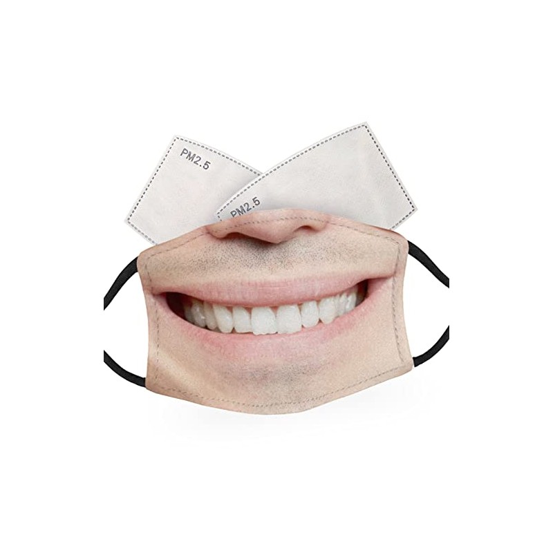 McMug - Smiling Male Face - Adult Face Masks -