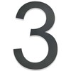 Hopelit House Number, House Number Anthracite RAL 7016, Anthracite Grey,