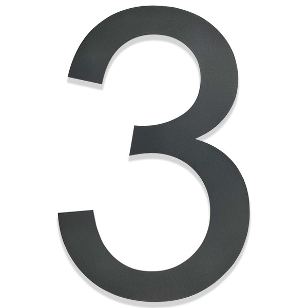 Hopelit House Number, House Number Anthracite RAL 7016, Anthracite Grey,