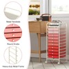 MEDIMALL 10 Drawers Rolling Storage Cart, Multipurpose Craft Storage Cart