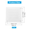 PATIKIL 6"x6" Stainless Steel Gable Vent, 2pcs Exterior Wall Outlet