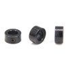 Befenybay 10 Pcs Black Locking Collar 8mm Shank Closure Gaiter