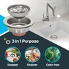 EZ-FLO Kitchen Sink Strainer with Die-Cast Slip-Joint Nut, Fits 3-1/2