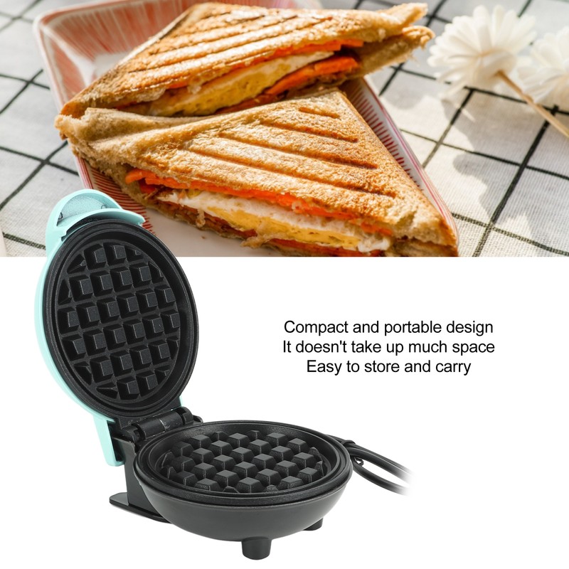 Mini Electric Round Griddle 350W 3 In 1 ABS Mini