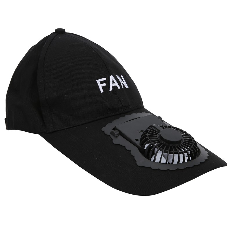 Portable USB Rechargeable Fan Hat Adjustable Adult Unisex Sun UV