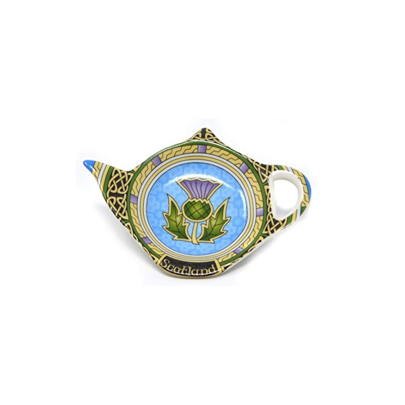 Royal Tara Scottish Thistle Thistle Window Tea Bag Holder Made