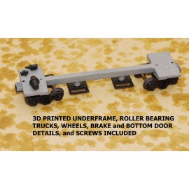 Roundhouse RCR - HO PROJECT 34FT COVERED HOPPERS UN-DECORATED, 3 cars included