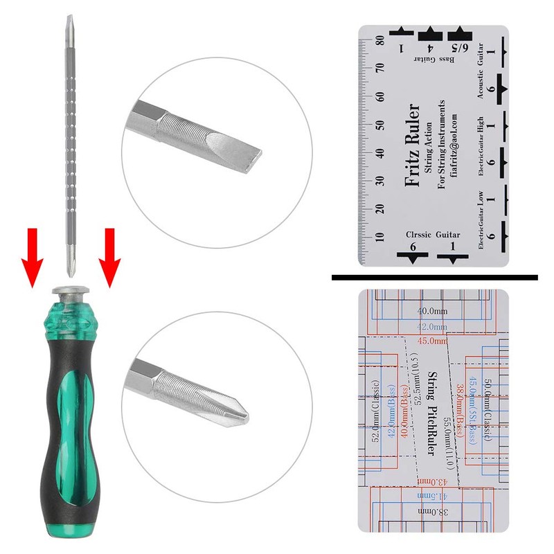 TIMESETL Guitar Repair Tool Kit, Guitar Repairing Maintenance Tools Kit,