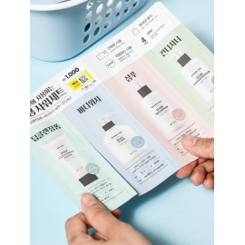 4-Step Disposable Travel Shower Set, Korean All-in-One Travel Size Hygiene Kit for Camping, Business Trips & Emergency Use