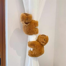 Pack of 2 Curtain Tiebacks Curtain Tape, Cute Curtain Holdbacks Rope, Capybara Curtain Tiebacks, Cartoon Animals Curtain Clips for Children's Room Decoration (Pack of 2)