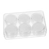 SHOWERORO 1Set Gemstone Display Box with Lid Jewelry Organizer Case