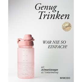 MAMEIDO Children's Water Bottle 500 ml with Straw & Tritan Carry Strap, Leak-Proof Water Bottle, BPA-Free Bottle for Boys and Girls (Flamingo Pink, 0.5 L)