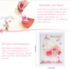 6.5”x8.5” Preserved Flowers Pink Rose Hydrangea Flower Frame with Butterfly