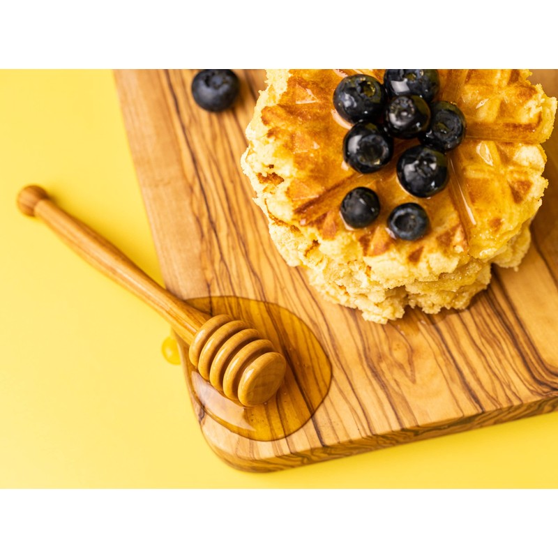 SOLTAKO Olive Wood Honey Pot / Honey Container