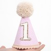 Agvgaza Classic Plaid 1st Birthday Hat - First Party Cone