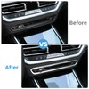 DIYUCAR ABS Chrome Car Control Knob Decorative Frame for G20