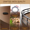 Farmhouse Oak 24" Lazy Susan Turntable Organizer for Cabinet, Round
