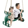 PLAYBERG Outdoor Swingset Plastic Double Glider Playground Patio 2 Person