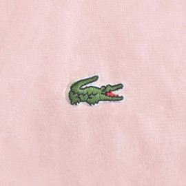 Lacoste 100% Cotton Percale Sheet Set, Solid, Iced Pink, Queen