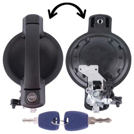 Abvefudo 735309963 Heckklappengriff, Außentürgriff Heckklappe mit 2 Schlüssel kompatibel mit Fiat Doblo MK1 von 2000 bis 2009