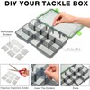 Ramede 6 Pcs Fishing Tackle Boxes Waterproof Airtight Plastic Tackle