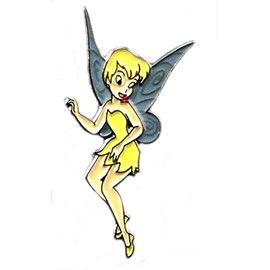 GBJUK Fairy Tinkerbell Pin Lapel Badge with Butterfly Clasp Back