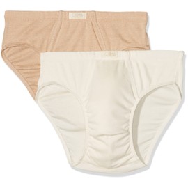 100% Organic Cotton Mens Underwear Soft Eco-Friendly Comfort White Brown 2 Pack