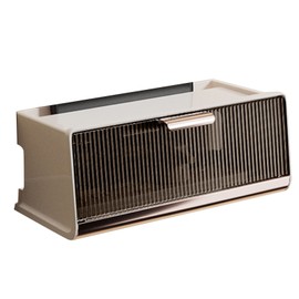 Wall Mounted WIFI Router Storage Box Great Capacity Power Strip Power Socket Cable Storage Case for Home Beige Middle Size 30x13.5x12.5cm/11.8x5.3x4.9in