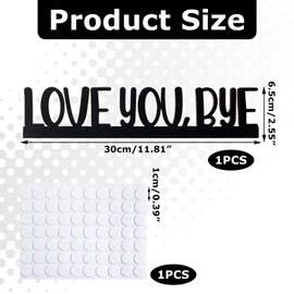Love You Bye Sign Above Door,Door Frame Decor,Home Art Gift For Door Frame Corner Wall,With Double-Sided Tape,Home Decor,Front Sign For Home And Office Express Warm And Loves