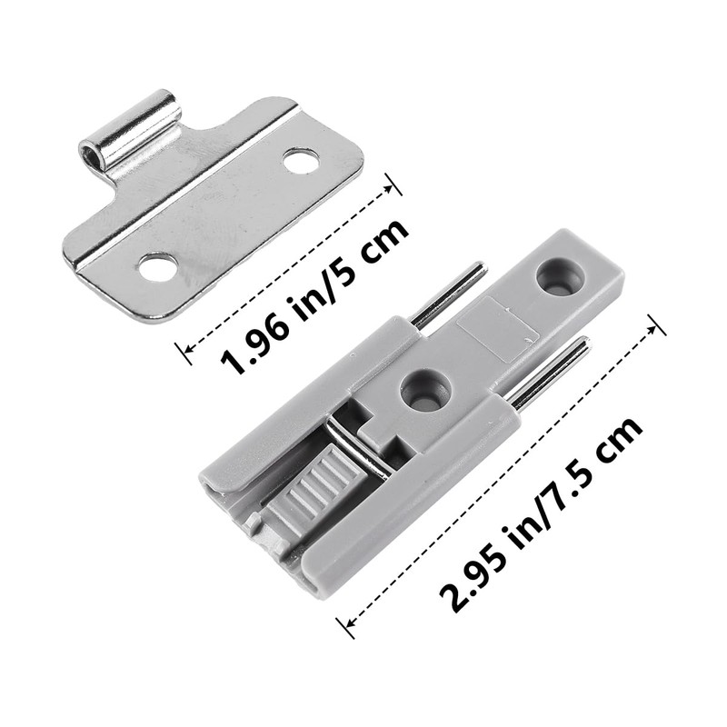 Gorise 4pcs Reverse Folding Sliding Door Hinge Wardrobe Bi-Fold Closet