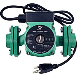 AB 110V Circulation Pump, 130W 13 GPM Hot Water Recirculating Pump, 3 Speed Switchable Circulator Pump with 1'' FNPT Flanges for Boiler, Solar Heater and Hydronic Radiant Heating, Green
