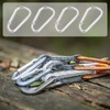 Set of 4 triangular keys, triangular key with carabiner hook,