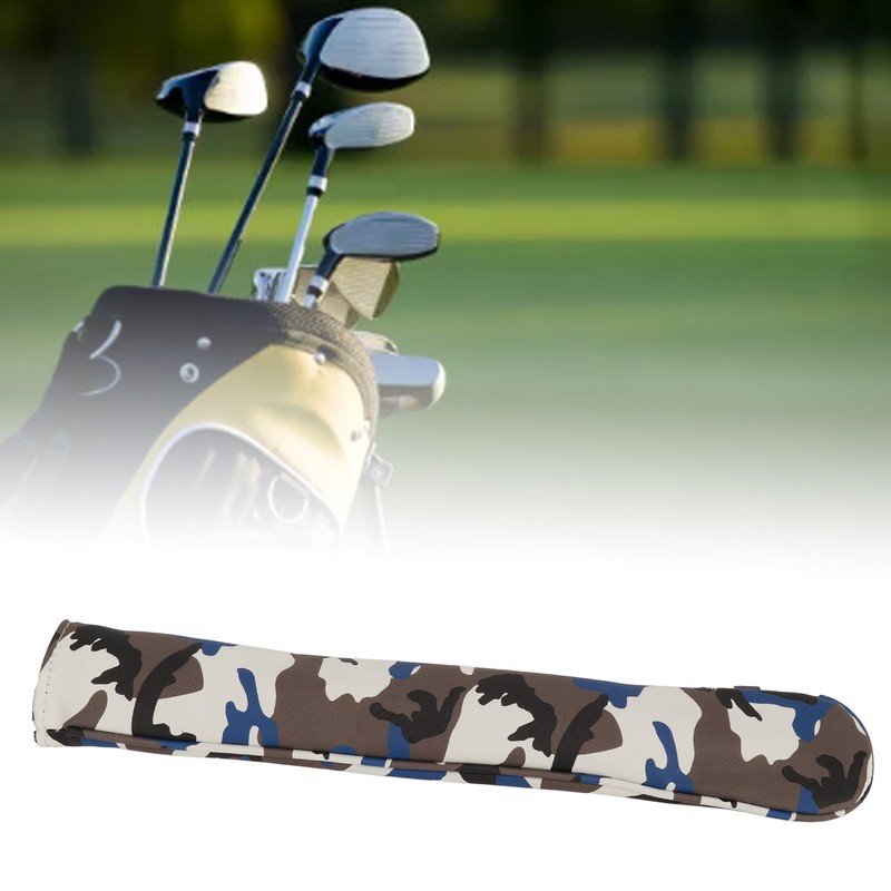 Golf Alignment Stick Cover Waterproof Thickened Plush Camo Pattern Alignment