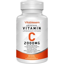 Liposomal Vitamin C Capsules 2000 mg - High Dose Gluten Free & Ascorbic Acid - Immune-Supporting Antioxidant - Non-GMO