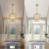 4 Light Gold Chandelier, Industrial Ceiling Light Lantern Light Fixtures