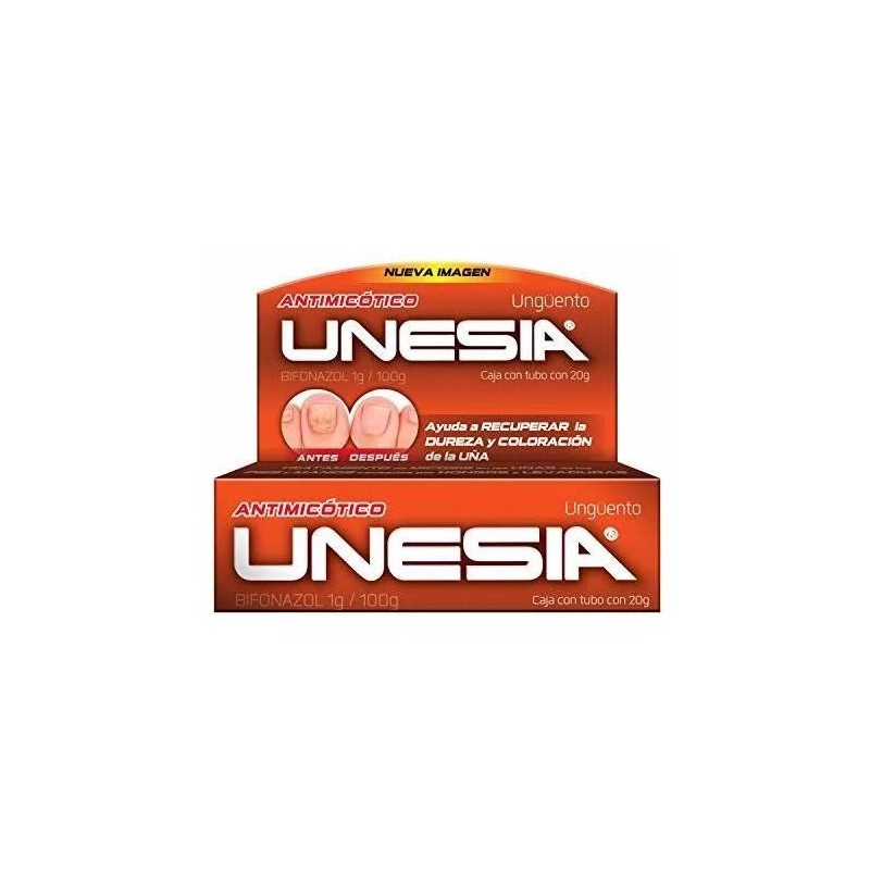 Unesia Antimicótico Ungüento Para Hongo De Uñas 20gr