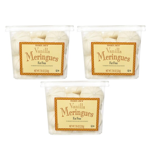 Trader Joe's Fat/Gluten Free Vanilla Meringues - 3 Pack (7.76 oz. ea.)