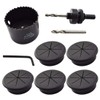 2-3/8 Inch Desk Grommet and Hole Saw Kit, OZXNO 5-Pack