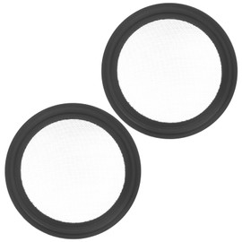 M METERXITY 1-Pack 80 Mesh FKM Sanitary Gasket 2 Inch with Stainless Screen Tri-Clover Gasket Sanitary Pipe Weld Ferrule/Sink Plug/Bathtub Plug/Sealing Faucets Black
