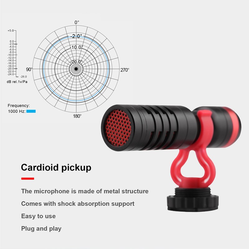 Video Microphone External Microphone Kit for Pocket 2 AllRound Handle