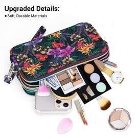 BIAOTIE Large Capacity Wristlet Wallet - Women Printed Nylon Waterproof Handbag Clutch Purse (SKU-HA-14)